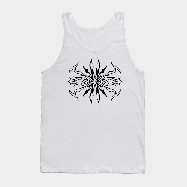 EYE TRIBAL STYLE DESIGN #1-BLACK Tank Top by SELcustoms